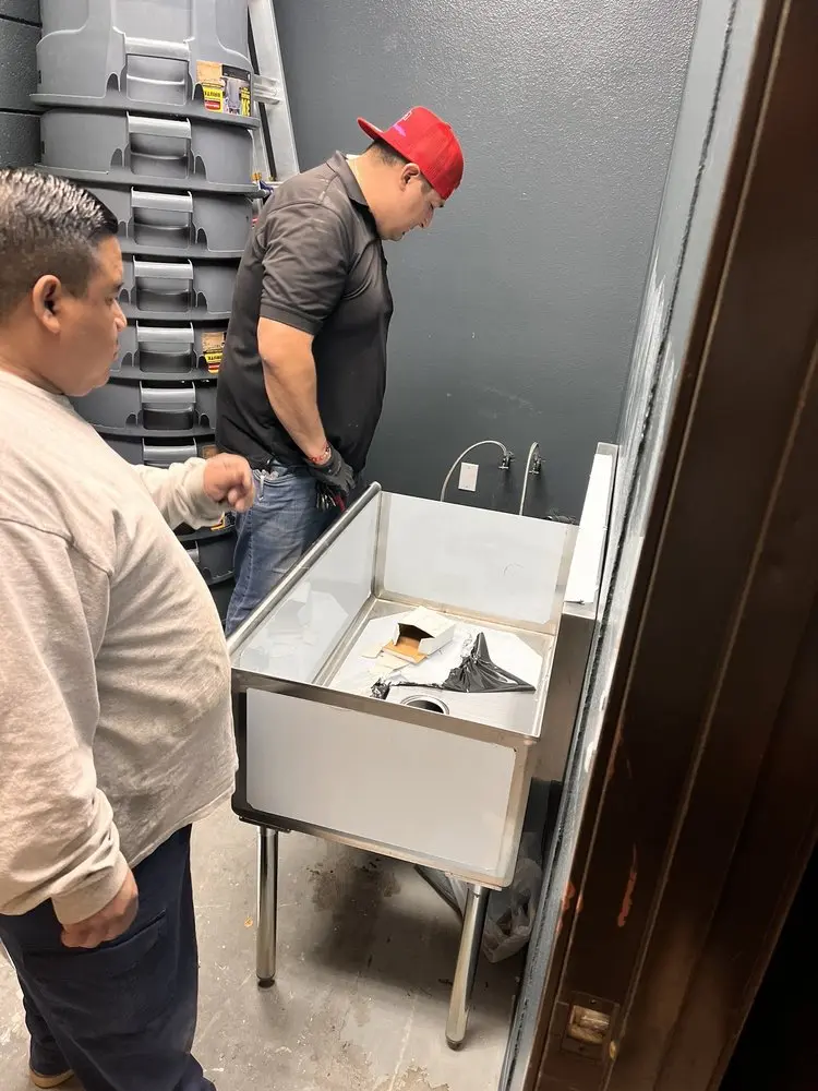 Commercial plumbing and sink installation in Basin City